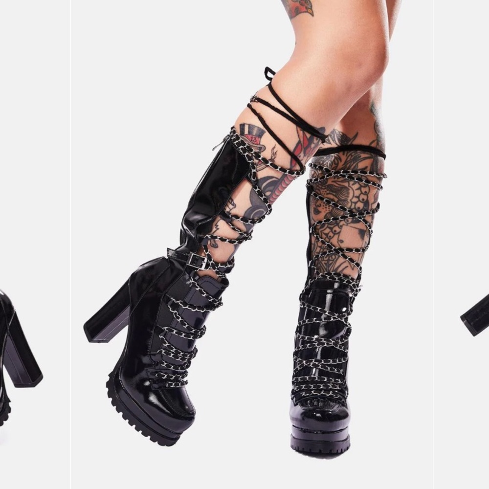 Azalea Wang Grammar Lace Up Boots